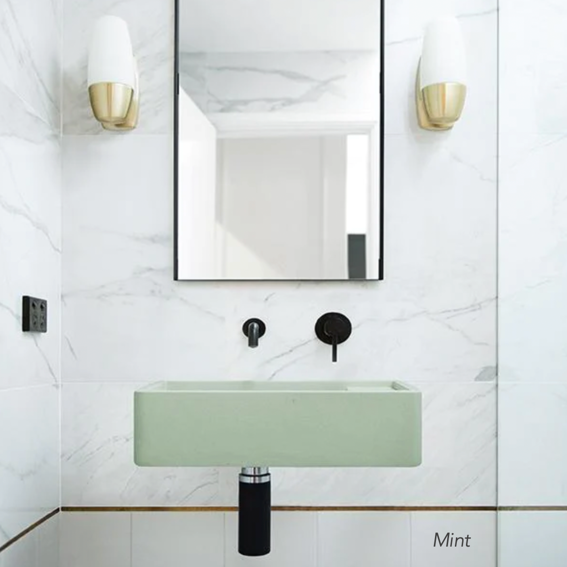 Nood Co Shelf 02 Basin Wall Hung