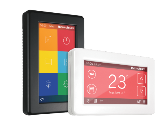 bathroom floor and towel thermostat timer control