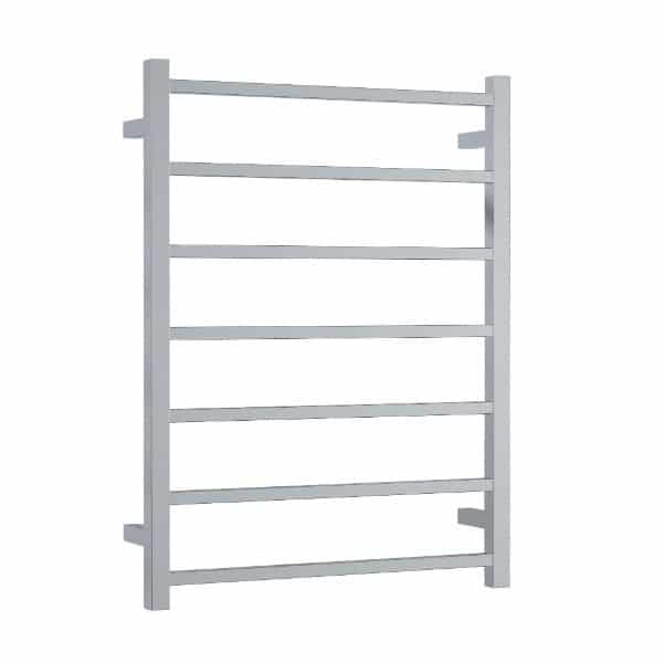 Thermogroup 7 Bar Thermorail Polished Stainless Steel Square Heated Towel Rail 600x800mm