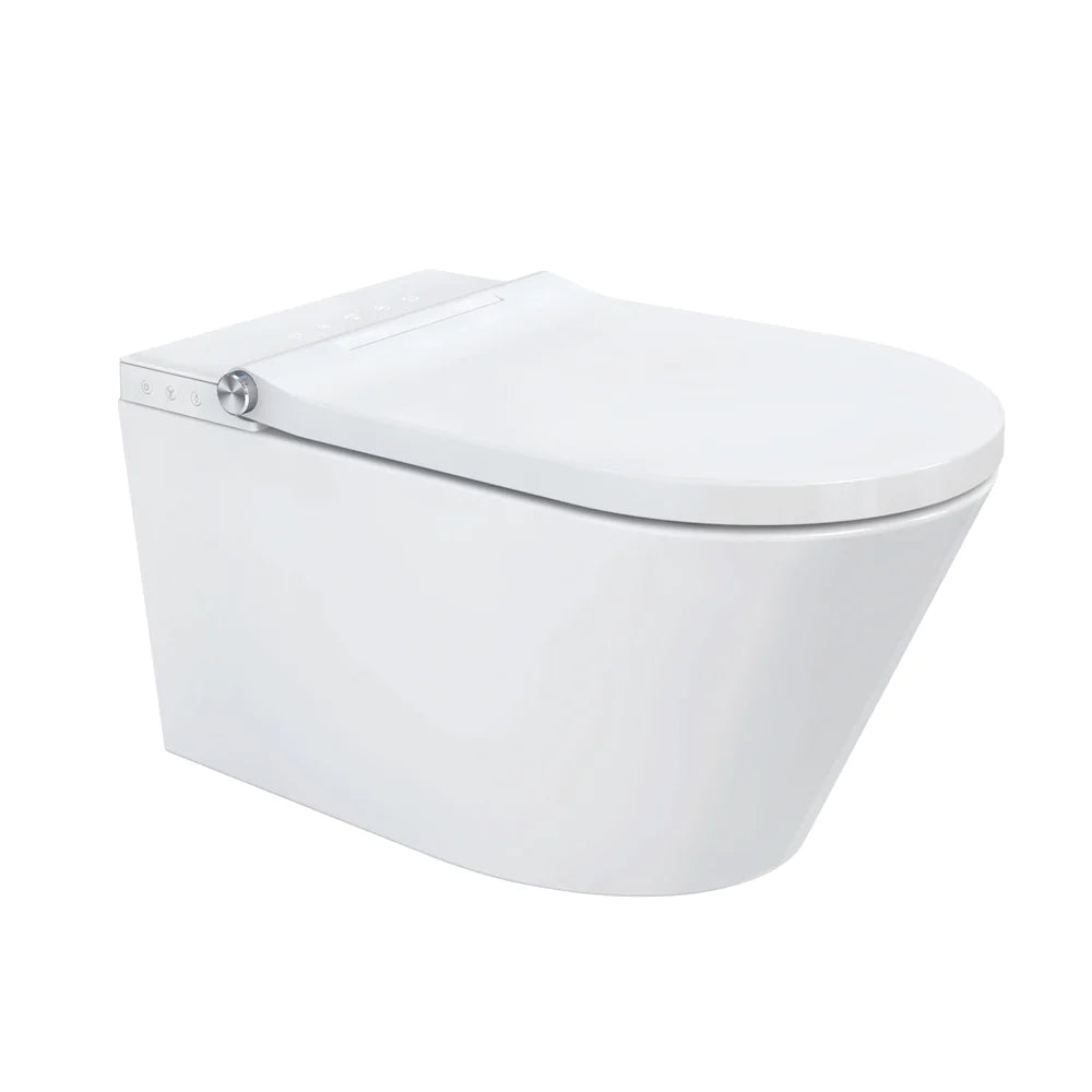 smart rimless bidet wall hung toilet pan