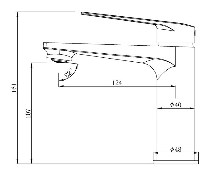 Zevio Basin Mixer Gun Metal (7152384049303)