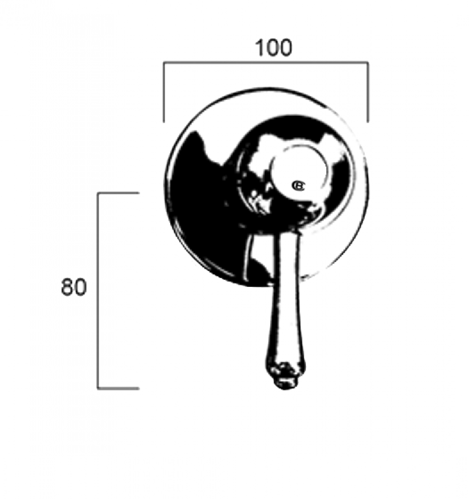 CB Ideal Roulette Lever In Wall Diverter