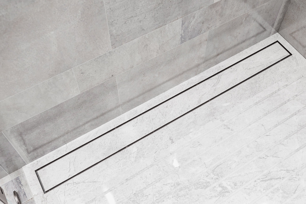 Linsol 1200 Tile Insert Channel Grate Gun Metal (7194268663959)