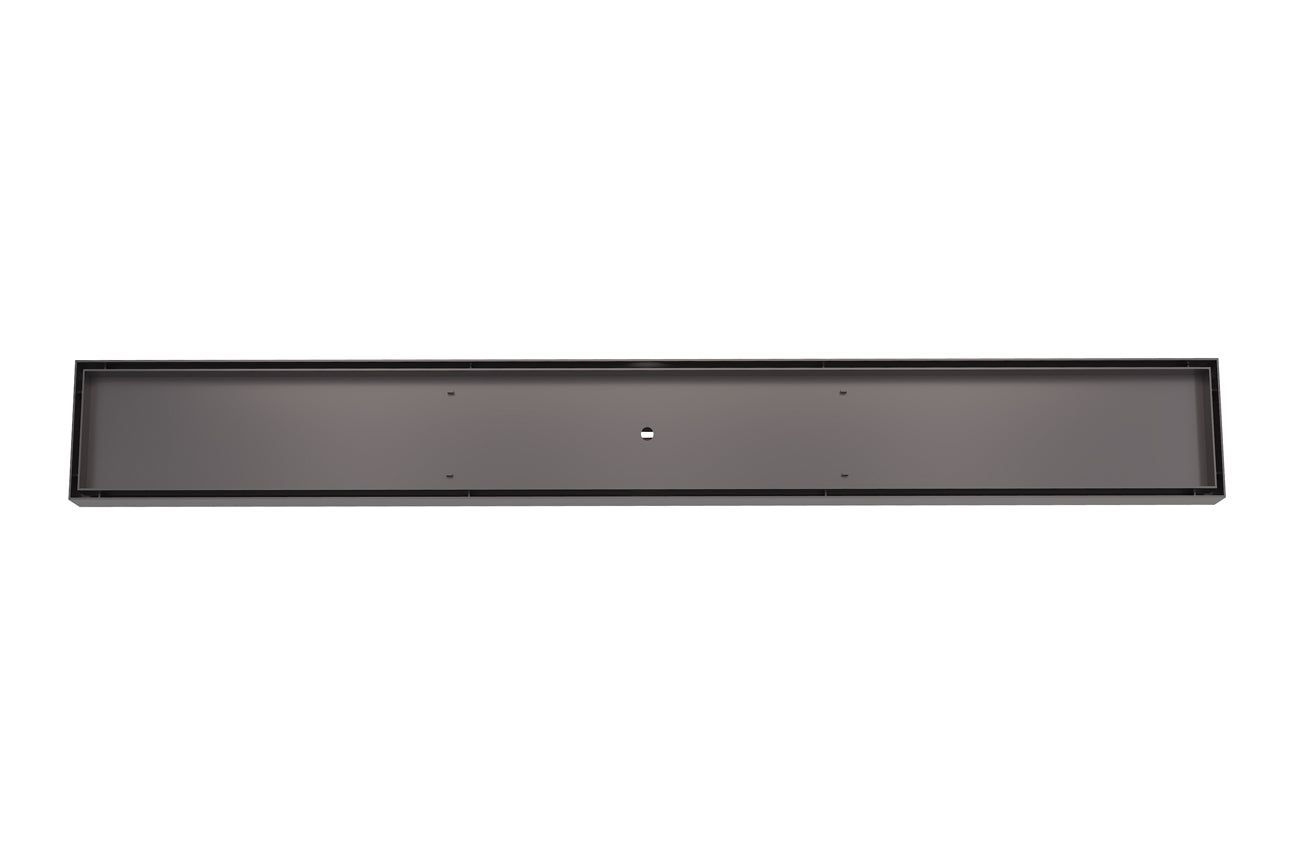 Linsol 800 Tile Insert Channel Grate Gun Metal (7194370572439)
