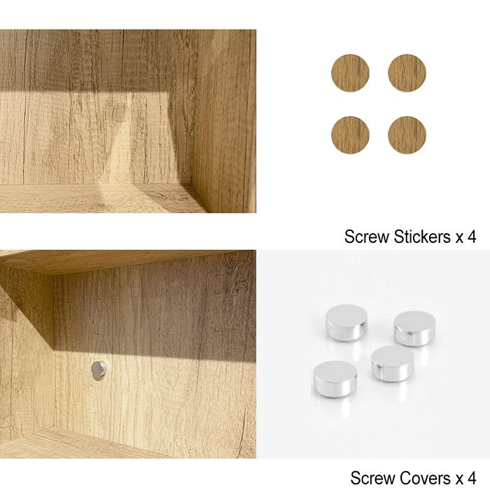 Otti Byron Natural Oak Mirror Cabinet 900mm
