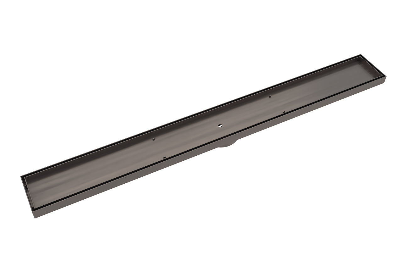 gunmetal 900 Shower Tile Insert Channel Grate