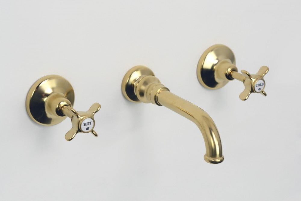 Heritage wall fixed antique gold Bath Set