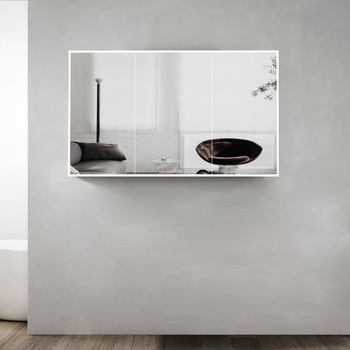 Floating deals led mirror