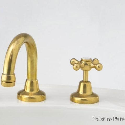 Roulette Basin Set With Fixed Gooseneck Outlet (7185093165207)