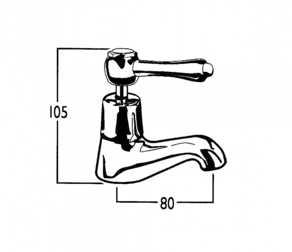 CB Ideal Roulette Lever Pillarcock