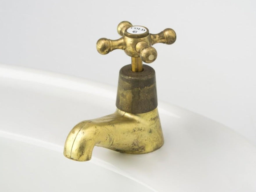 traditional hot and cold basin Pillarcock tap