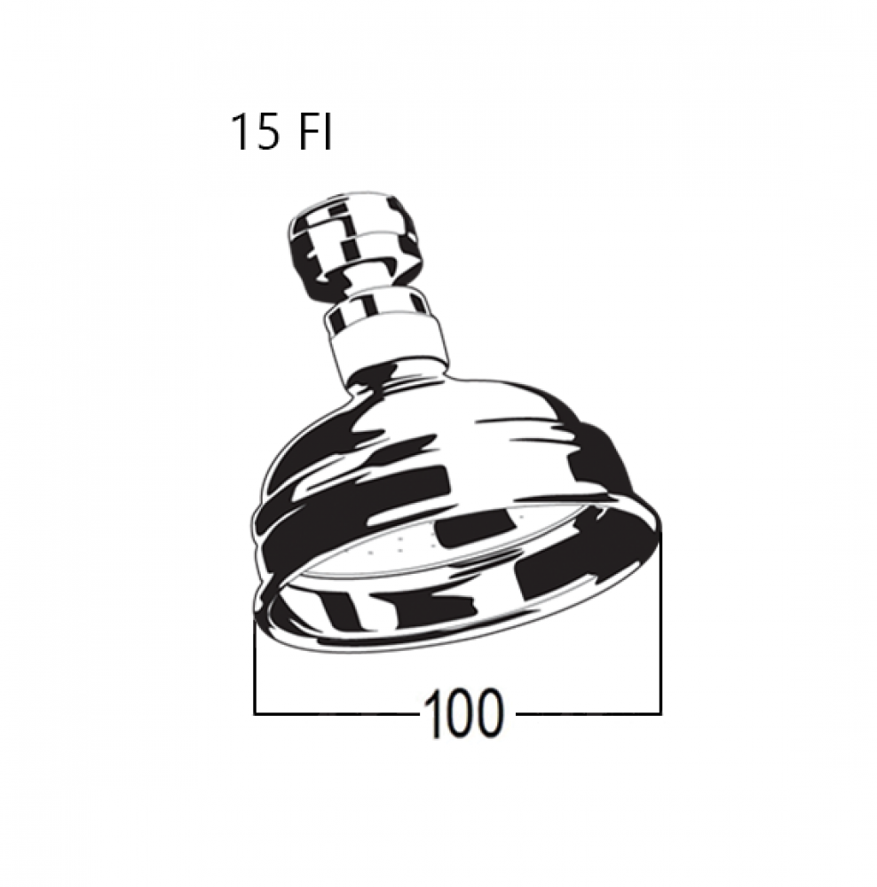 CB Ideal 100mm Shower Rose Head