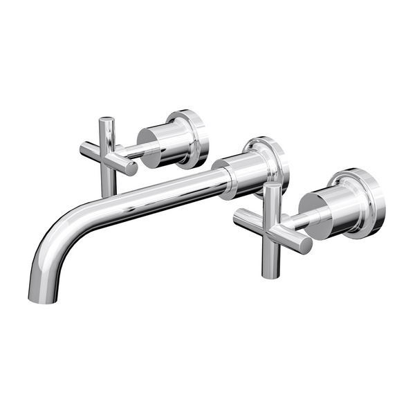 Linsol Tre Cross Handle Bath  Set Chrome