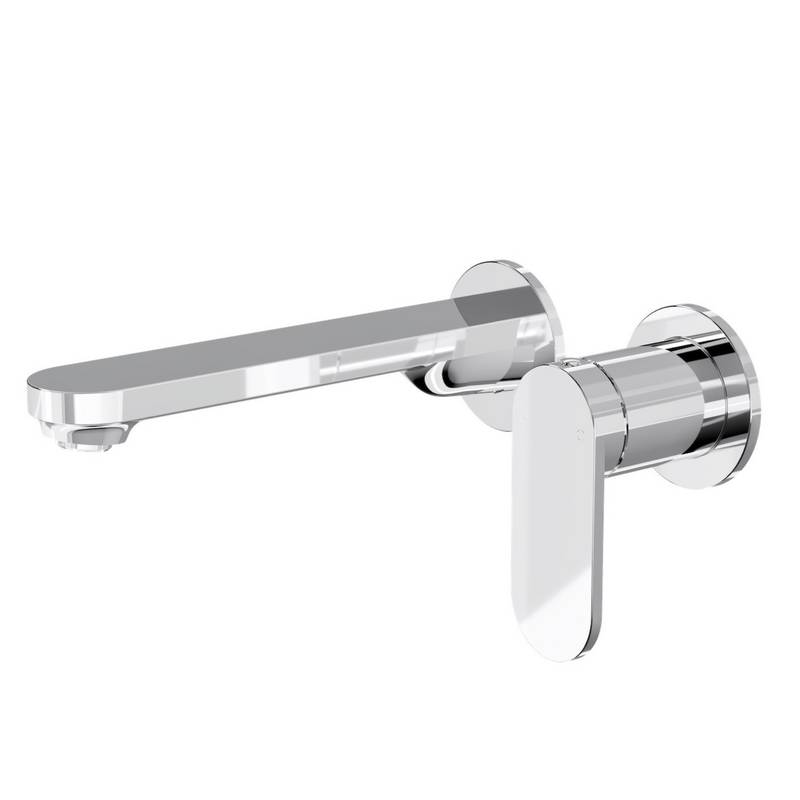 Linsol Capo 2-Plate Wall Basin/Bath Mixer Chrome