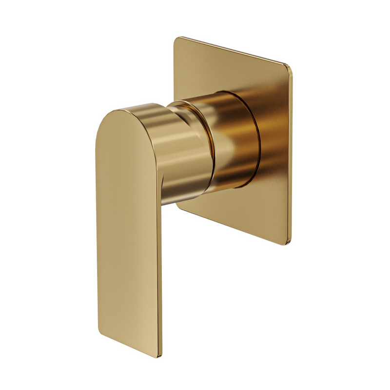 Linsol Vena Shower/Bath Wall Mixer Tap Brushed Brass