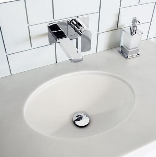 ADP Sincerity Gloss or Matte White Solid Surface Under Counter Basin 495x310