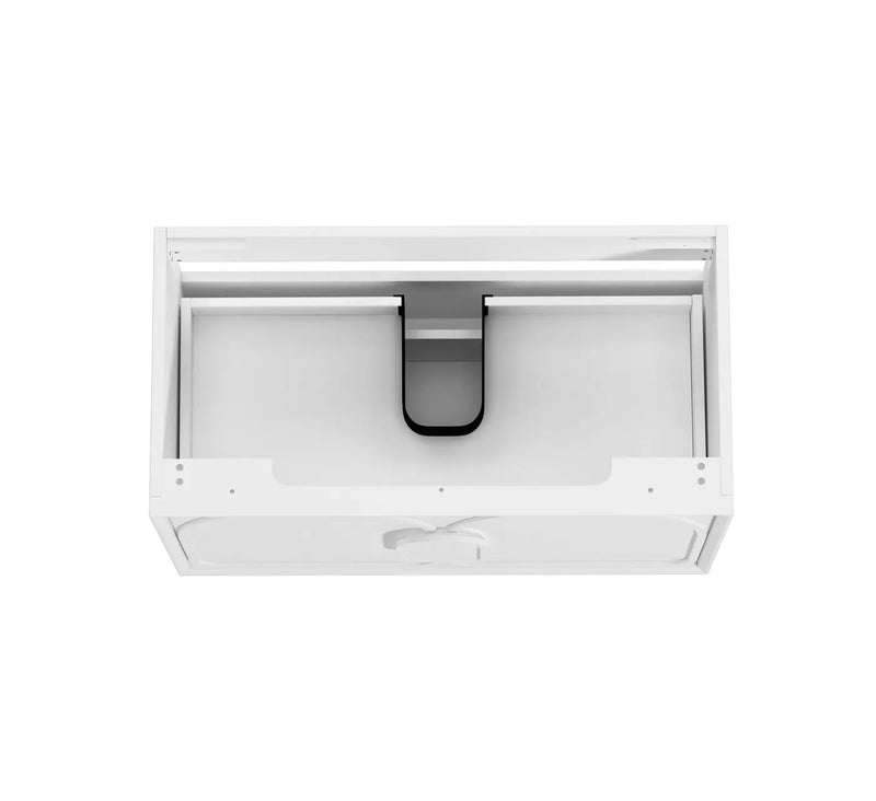 Otti Laguna Satin White Wall Hung Vanity 900mm