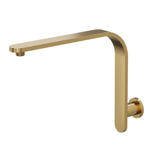 Linsol Corsica Upswept Round Wall Arm Brushed Brass