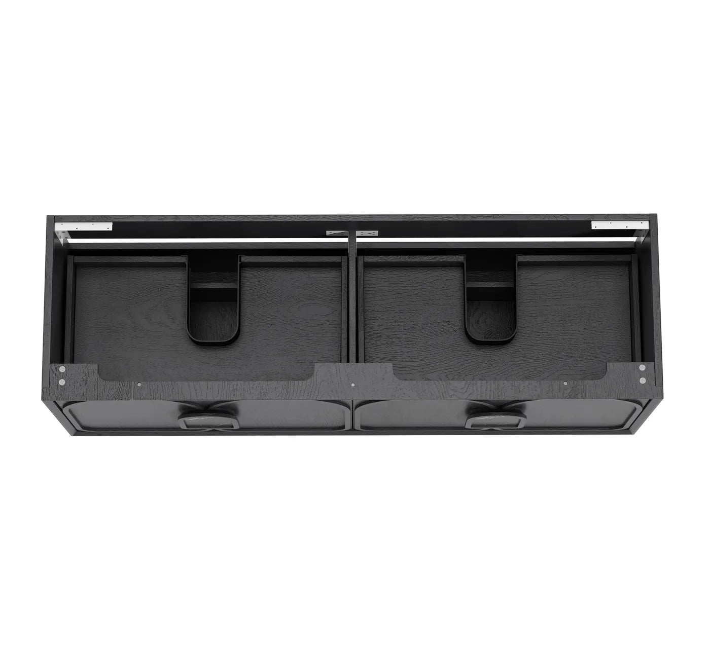 Otti Laguna Black American Oak Wall Hung Vanity 1500mm