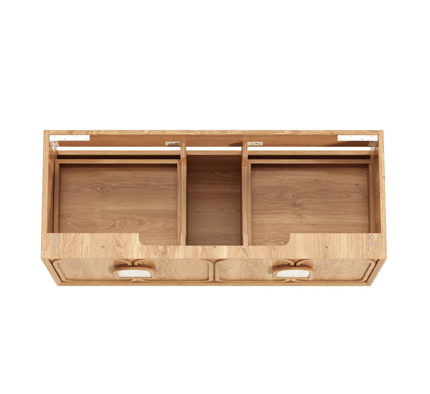 Otti Laguna Natural American Oak Wall Hung Vanity 1200mm