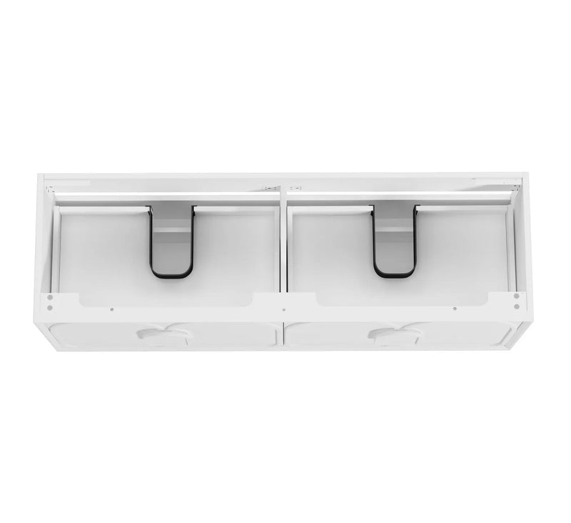 Otti Laguna Satin White Wall Hung Vanity 1500mm