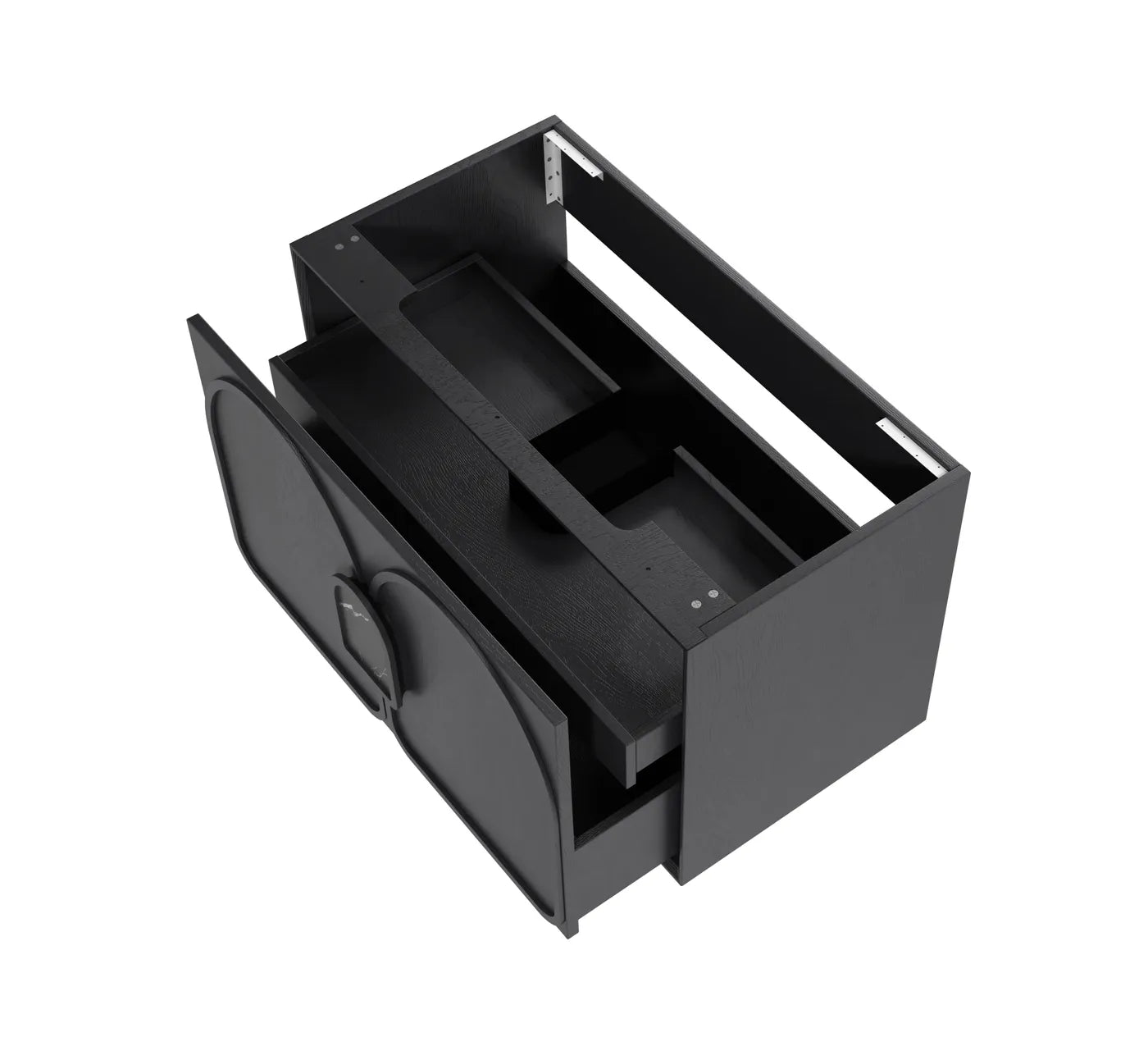 Otti Laguna Mark II Black Oak Wall Hung Vanity 900mm