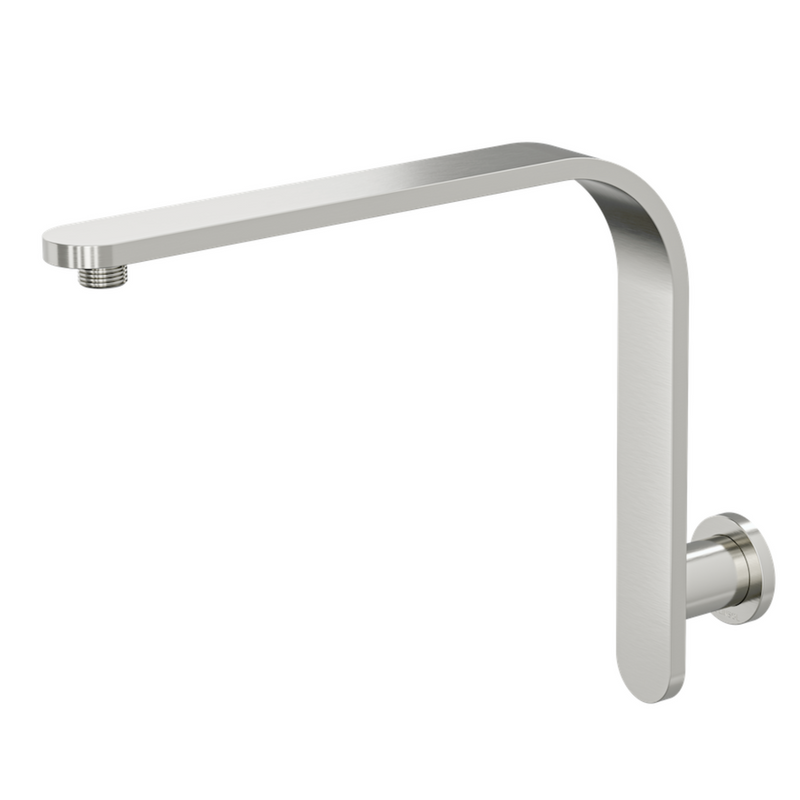 Linsol Corsica Upswept Round Wall Arm Brushed Nickel