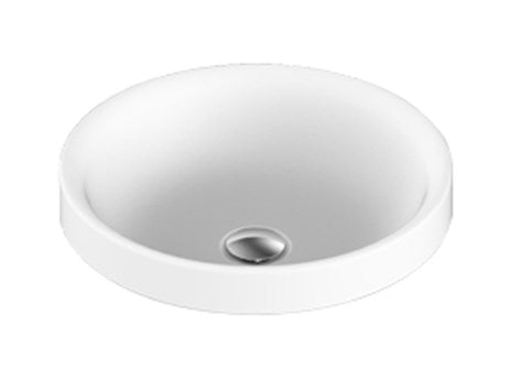 ADP Respect Gloss or Matte White Solid Surface Semi-Inset Basin 400x400