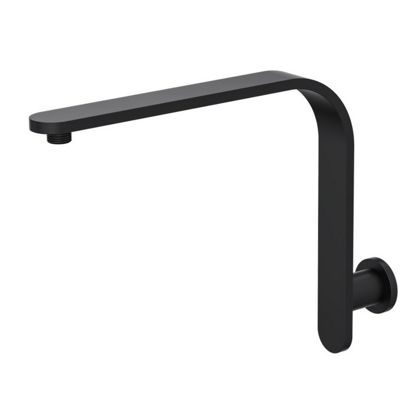 Linsol Corsica Upswept Round Wall Arm Matte Black