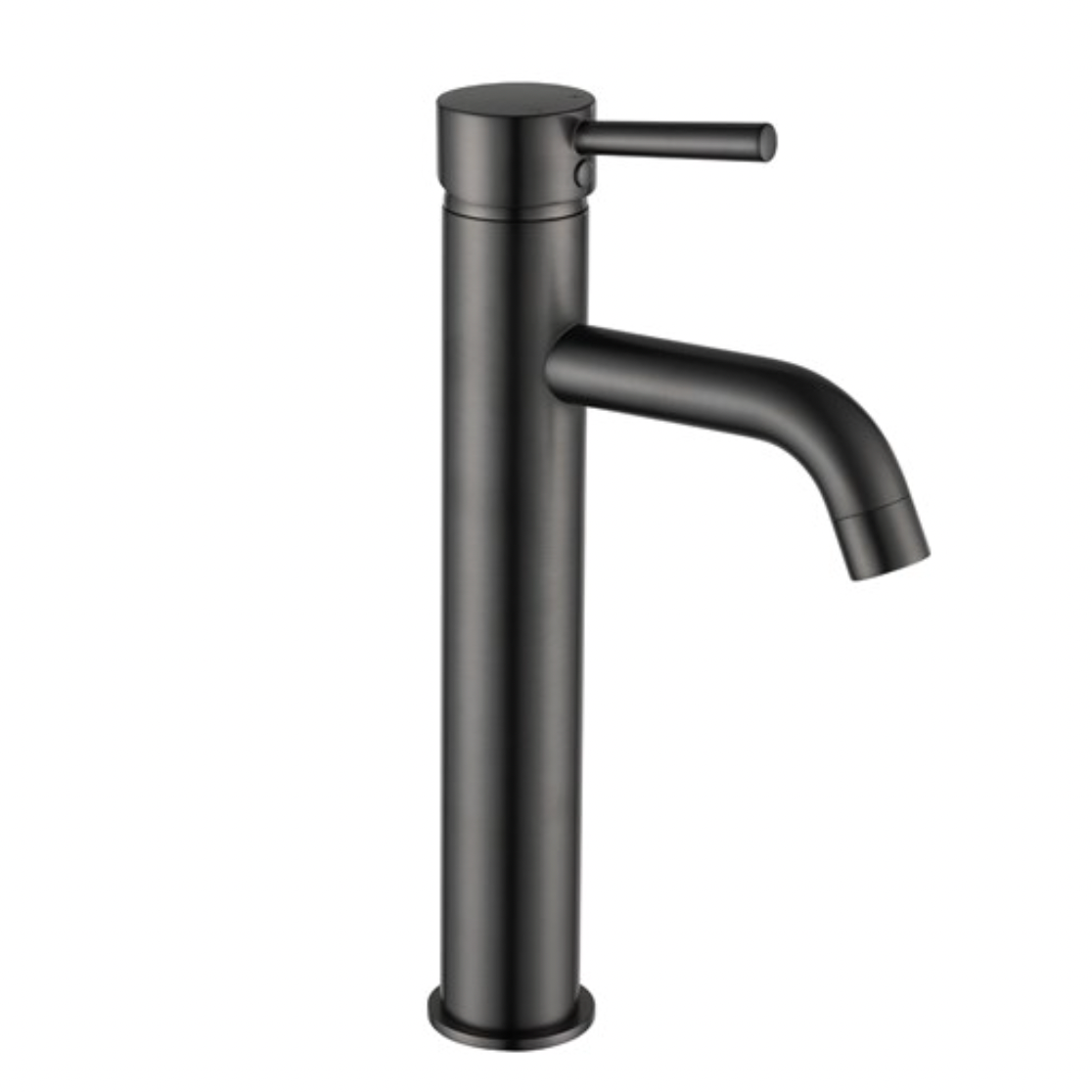 Abey Bloom gunmetal tall bathroom basin mixer tap