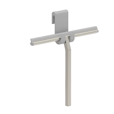 Gray wall-mounted  shower squeegee