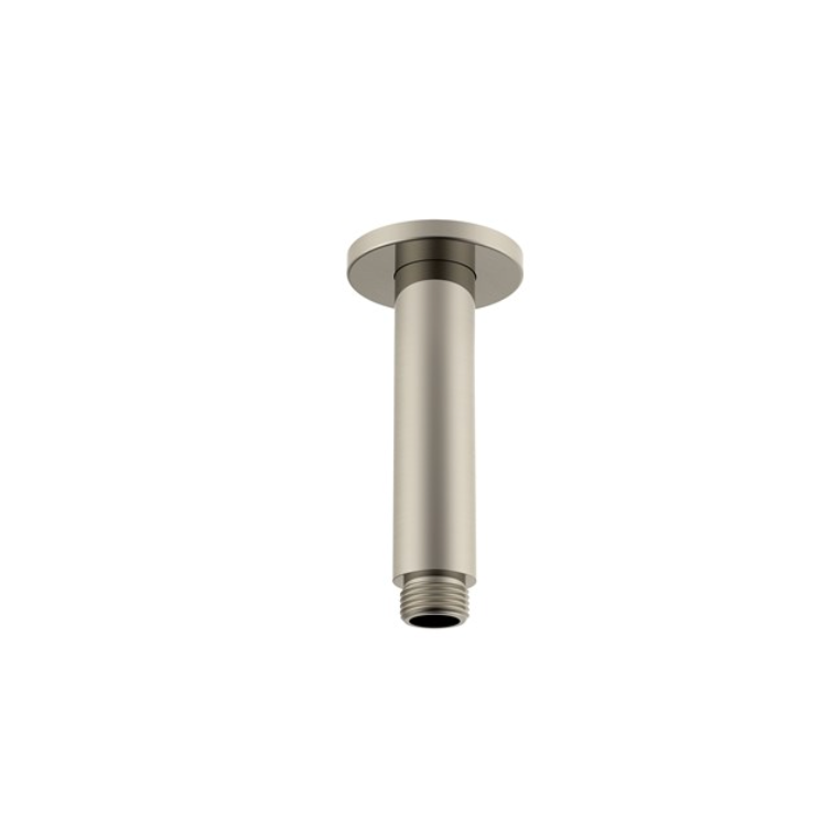 100mm brushed nickel ceiling shower arm