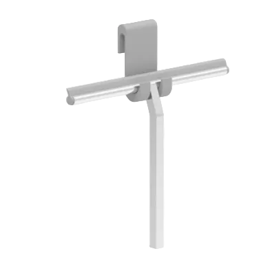 Chrome shower squeegee