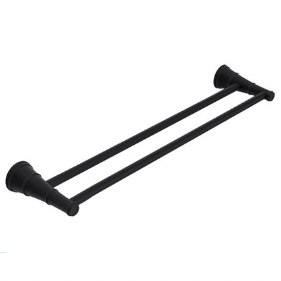 Antique matte back double towel rail