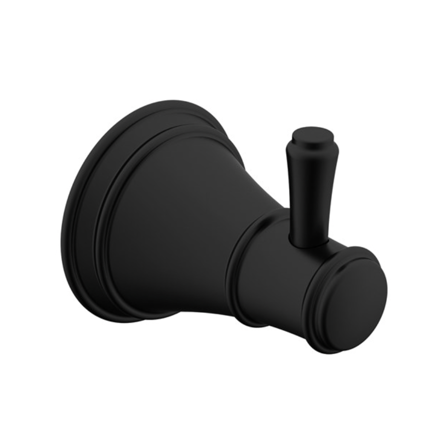 Heritage Matte black robe hook