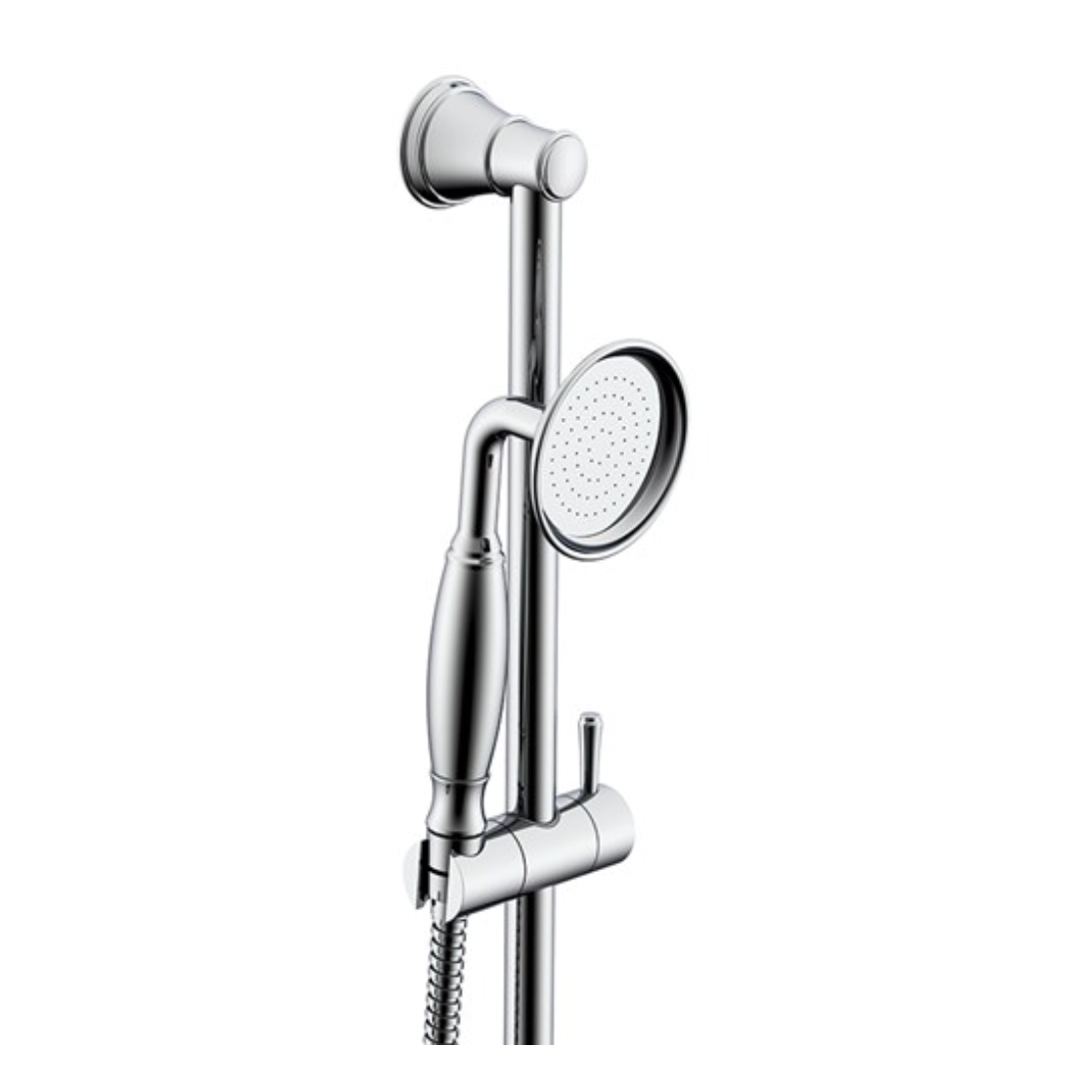 chrome rail shower