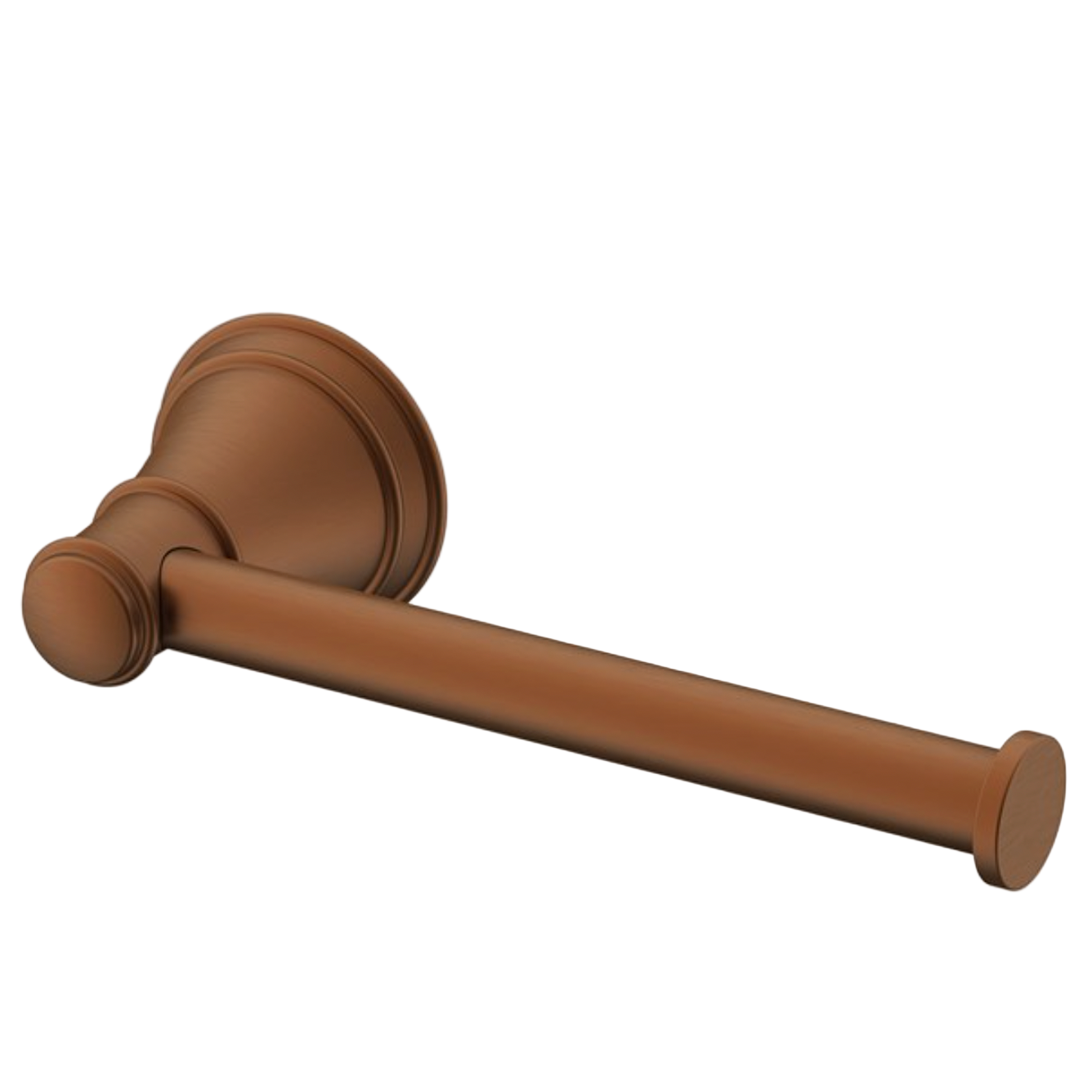 heritage brushed copper toilet paper holder