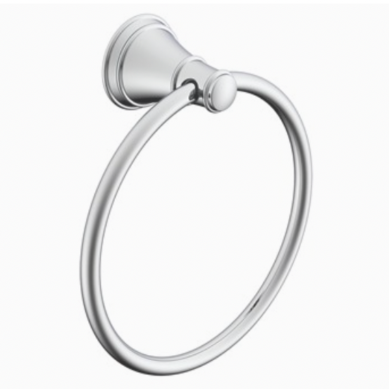 chrome traditional hand towel ring 