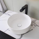 above counter gloss white round bathroom basin 