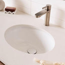 oval gloss white ceramic under bench  vanity basin 420x350mm