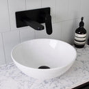 circular tapered gloss white above counter  bathroom vanity basin