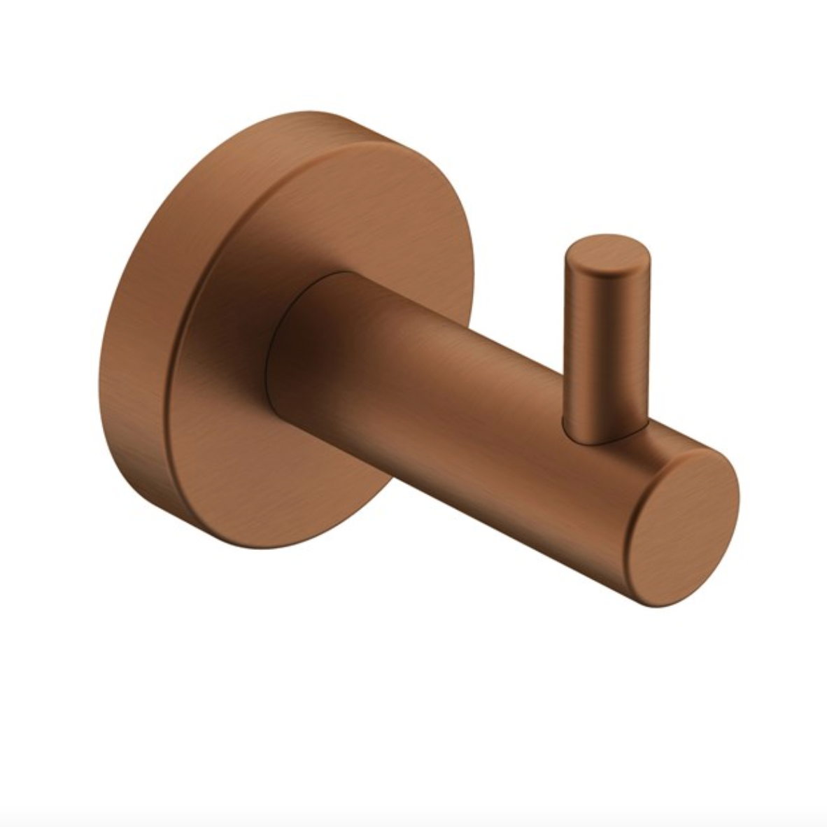 Brushed copper robe hook