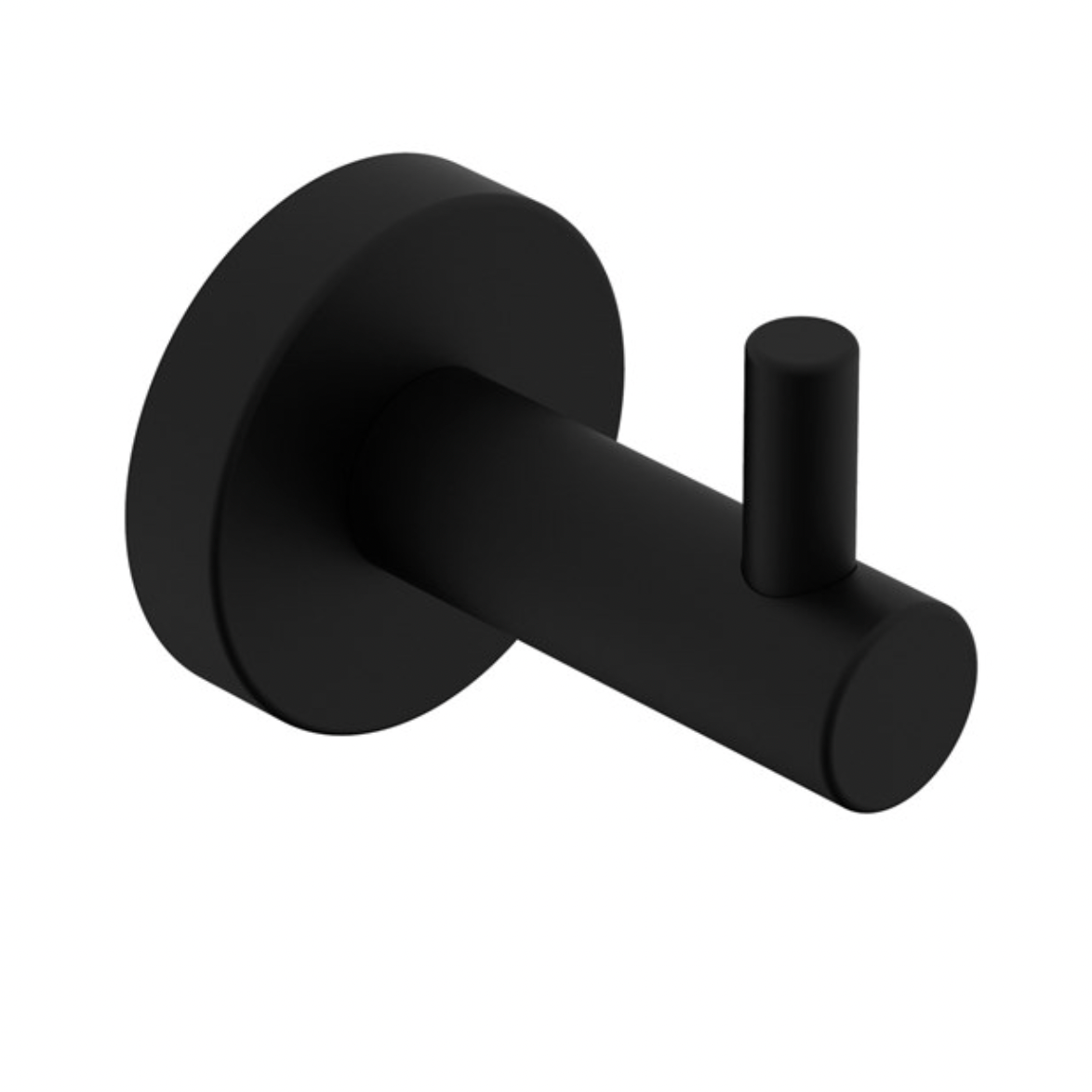 Matte black robe hook