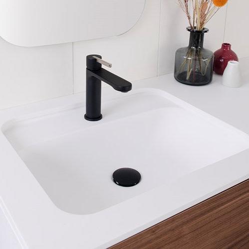 545x425mm solid surface gloss or matte white square under counter bathroom vanity basin