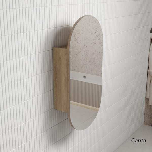 450mm pill timber mirror shaving cabinet