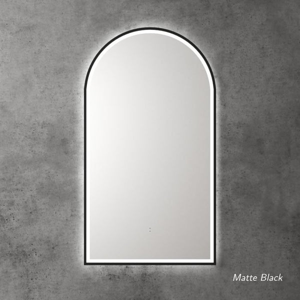 LED sensor touch free backlit arch bathroom vanity mirror
