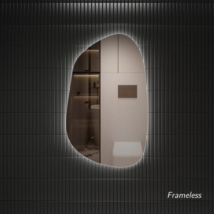 Anti fog LED backlit touch free sensor bathroom vanity mirror