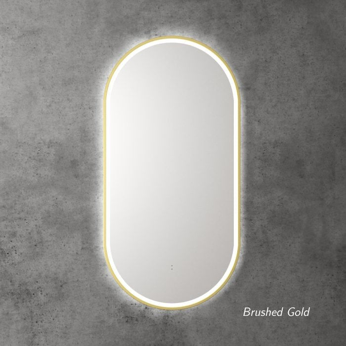 Aulic Beau Monde LED Backlit Framed Touch Free Sensor Mirror 900x450mm