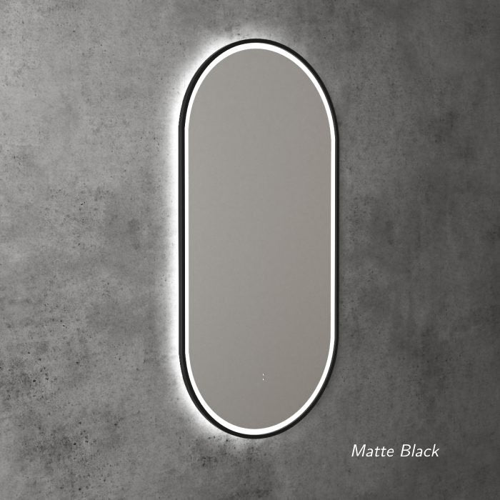 Aulic Beau Monde LED Backlit Framed Touch Free Sensor Mirror 900x450mm