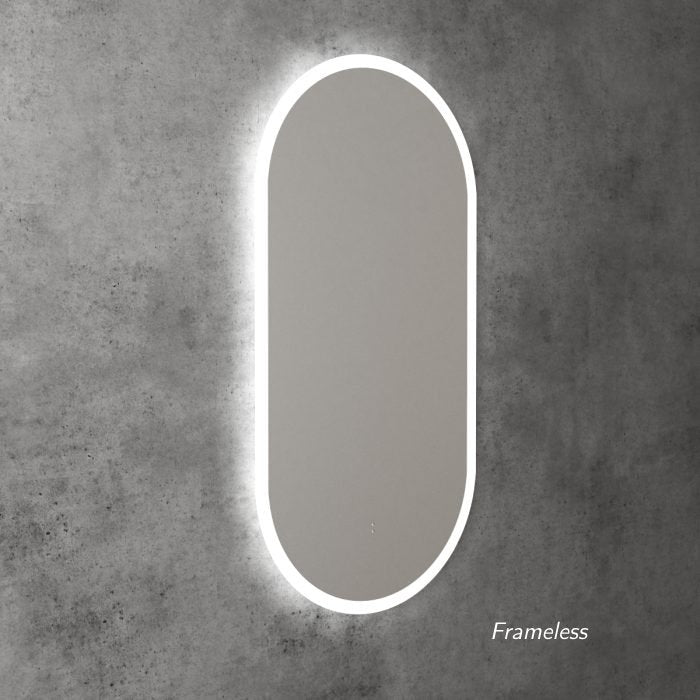 Aulic Beau Monde LED Backlit Framed Touch Free Sensor Mirror 900x450mm